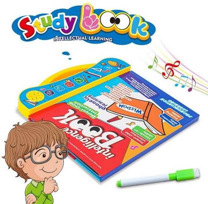 BHVMEY Interactive Book with ABC, 123, and Object Names