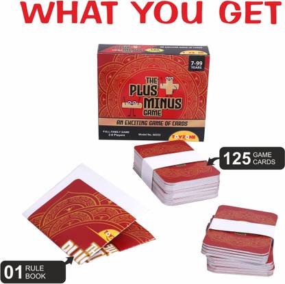 Toyzone The Plus Minus Game | Card Game | Learning Game | Fun and Engaging Game