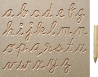 toiphy Cursive Small ABCD with Dummy Pencil