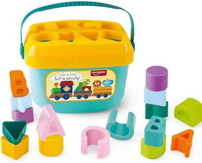 EDENGLOW Baby First Blocks Color & Shape Toy Educational Sorting Box for Kids