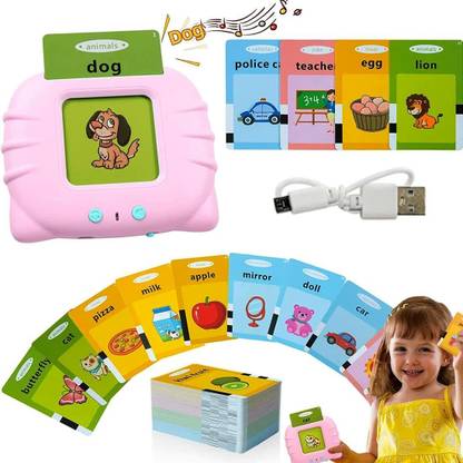 KHASALA BROTHERS Flash Cards for Kids Talking English Words 112 pcs Card with 224 Words