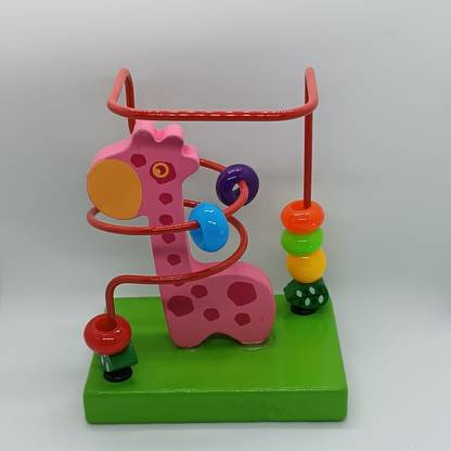 V India Wooden Bead Maze Roller Coaster Game Classic Educational Toys for Kids