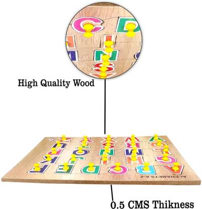 dp tools English Alphabets and Color Learning Educational Board for Kids, A to Z