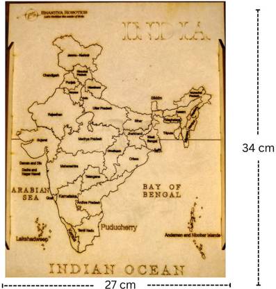 Bhartiya Robotics India Map Puzzle for kids