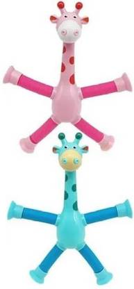 KITI KITTZ Pop Tubes,Giraffe Fidget Tubes Sensory Toys Pack (Giraffe-2)