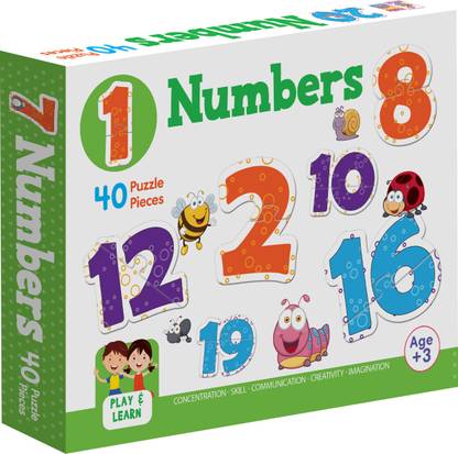 HELLO FRIEND Learn Numbers 1 to 20 with 40 Jigsaw Puzzle Pieces