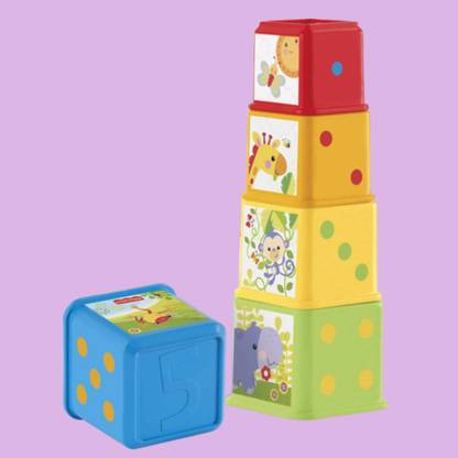 KIDDOYS Build-Up Stacking Cube Blocks Educational Game Toys For Children - Multicolor