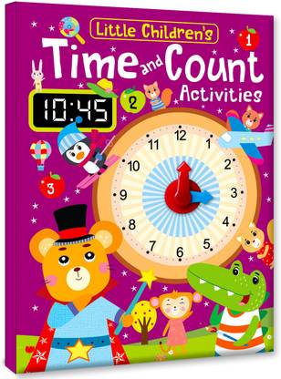 HELLO FRIEND Learn Time and Counting Activity Book Clock, Learning Source, Math’s.