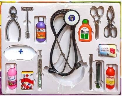 EGM Classic Junior Doctor Set For Kids Girls Boys | Medical Clinic 12 Pieces Set