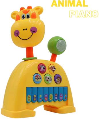 EDENGLOW Educational & Interactive Piano 4 modes,5 Different Animal keys Giraffe Piano