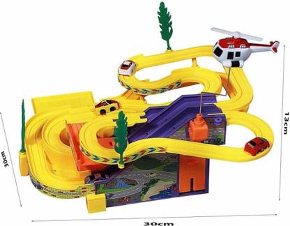Tykon hub Track Racer Toy Game Car Racing Ramp Set Battery Operated Musical Kids Games
