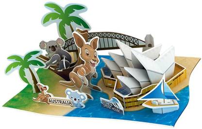 Lyla DIY 3D Puzzle Paper Model Assembled Brain Teaser Jigsaw Toys Australia