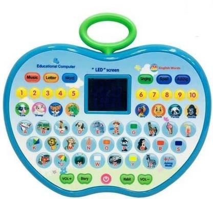 FLOWINZZA Apple Shape Educational Mini Computer Laptop Toy
