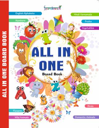 All In One Learning Board Book For Kids Learning & Educational Book