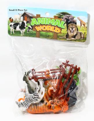 Ophiuchus Wild Animals Figures Set for Kids Educational Toy Big Size Pack of 11 piece