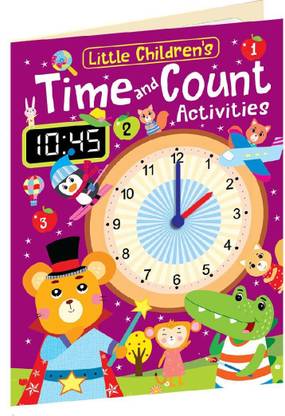 HELLO FRIEND Learn Time and Counting Activity Book Clock, Learning Source, Math’s.