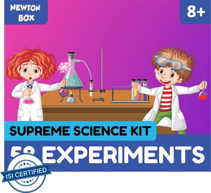 Little Olive Newton Box 58 Science Experiment Kit|Toys for Boys and Girls Aged 8+ years.