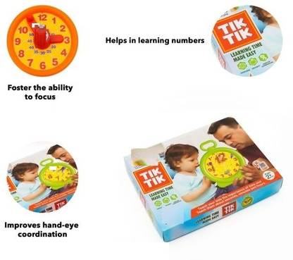 zokato TIK Clock for Kids. Teach Your Kid Timing, Let Them Learn Seconds,Minutes,Hours.