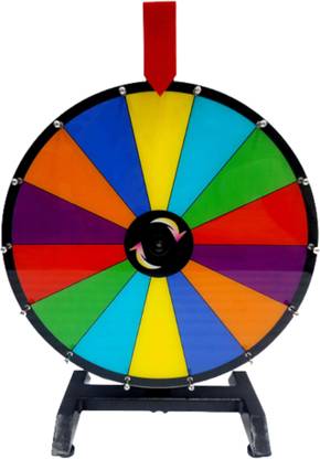 FLORAGREEN Spinning Prize Wheel for Kids Toys Education Learning Games Multicolored Dry Erase Option with 18 inch Diameter Heavy Duty 23.25 inch height