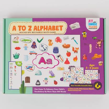 MY HOUSE TEACHER Phonics Alphabet Learning Sounds Flash Card, Learning Sound Recognition For Kids
