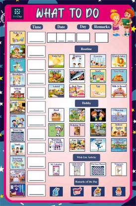 MetClap What to Do Chart - Daily Routine Management for Kids
