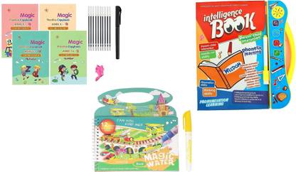 Craftwings Intelligence Book, Magic Practicing Book & Water Magic Book, Kids Learning Books