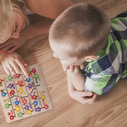 SHALAFI Activity Matching Games ABC 26 Letters Learning Toys Board Educational Puzzle