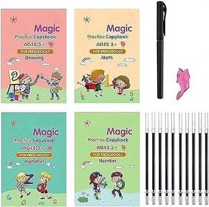 Labhimpex 525-Magic Practice Copy, (4 + 10 Refill+ 2 Pen +2 Grip) Set-179-525-AA-2625-A