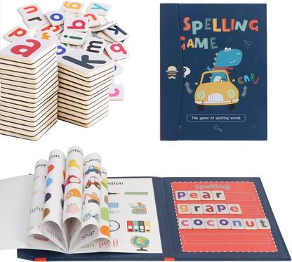 PETRICHOR Magnetic Spelling Game for Kids | Learning Toys for Kids Book Clip
