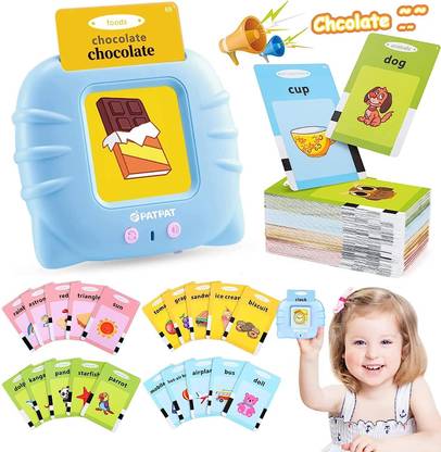 Adhunyk All-in-One Talking English Words Flash Cards for Kids Education Learning Device