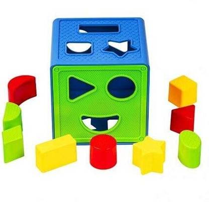 Dorytoys Shape Sorting Cube With 18 Shape And Different Color-CUBE BLUE-313-