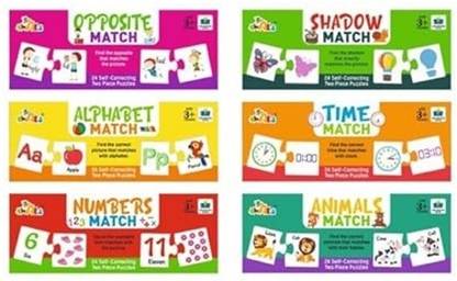THE KID VENTURE Puzzle Match Games for Kids, Opposite, Shadow, Alphabet