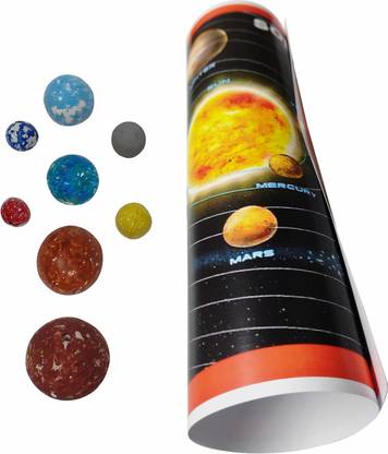 MELODY's Set of Planets for making Solar system model with colorful Print. DIY kit.