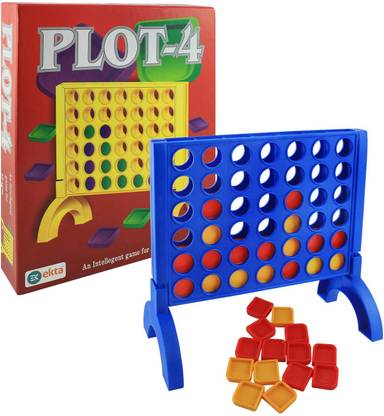 AB Toy World Plot-4 Board Game for Family (Multicolour), All Age, Multicolor