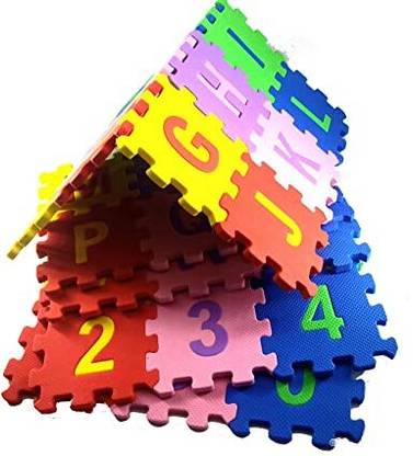 TICK PICK ABCD and Numbers 0-9 Eva Mat Educational Puzzle Foam Interlocking for