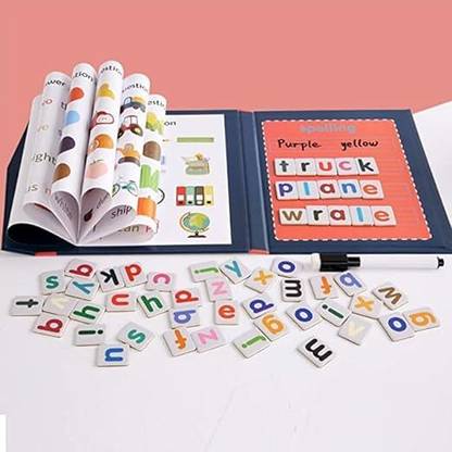 MANTH Magnetic Word Spelling Game Learning Letters, Educational ABC Learning Game