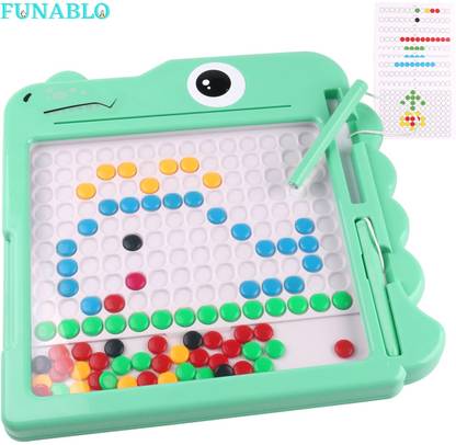 FUNABLO Magnetic Drawing Board for Kids, Children Doodle Board for Early Learning