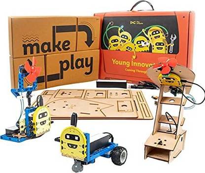 PEE CEE Play Computer Robotics Educational Toy Kit,107 in 1 DIY STEM Robotic Kit