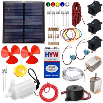 NEXT GEEK Solar Power, Simple Circuit,Buzzer,kit for Kids School Science Project