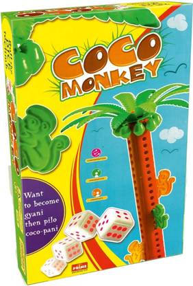 YUIOP - Coco Monkey - Action Game For Kids - Collect Maximum Coconuts - Upto 4 Players