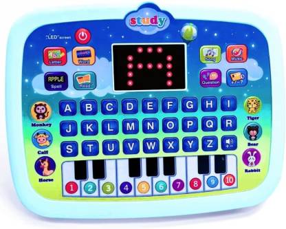 Mira Farmcraft Educational Learning Kids Laptop Computer Tablet with Piano led Screen Music Toy