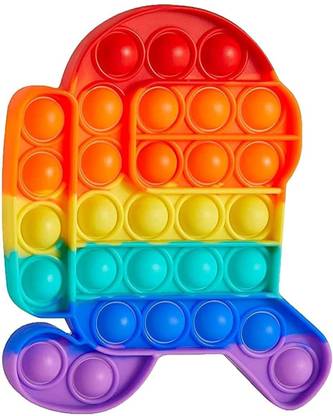 venimall Pop It Rainbow Fidget Toy Among Us Popit Kids Fun Toys