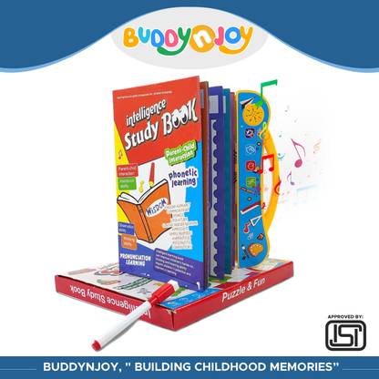 Buddynjoy E-Book for Kids English Letters & Words Learning Book Fun Educational Toys