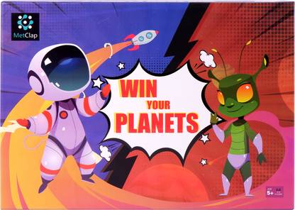 MetClap Win Your Planets Game - Fun Solar System Educational Toy for Kids