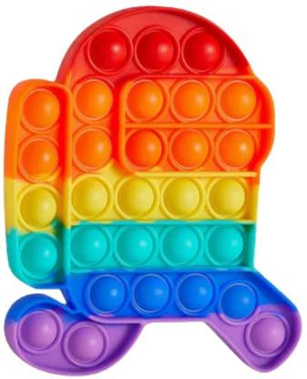 BONIRY Pop It Fidget Toys, Pop It Fidget Toy Set | Pop Its Fidget Toys, Fidget Toys Pop It Rainbow, Pop It Toy, | Poppit Fidget Toy, Rainbow Pop It, Push Pop Bubble Fidget Toy