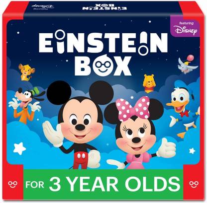 Einstein Box for 3 Year Old Kids | Toys for Kids 3 Years | Baby Boys & Girls, Learning and Educational Gift Pack of Toys, Games and Books, Apron | 3 Years All Toys…