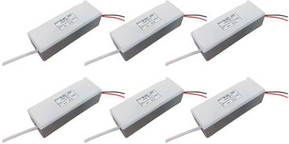 TB Technobeam 40W BIS Certified Isolated Led Driver 36V-1000 mA With Red & Black Wire Pack - 6 LED Driver
