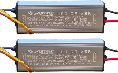 ASTER LITE 30W LED Driver 900mA For Street Light and Flood Light (Pack of 2) LED Driver