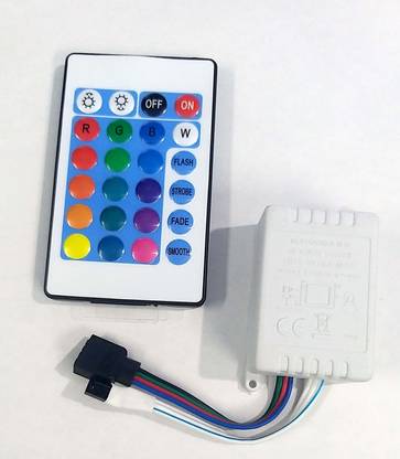 jivith IR Remote Controller for RGB 5050/2835LED Light Strip DC 12V to Drive 1 Roll 5m RGB Strip LED Driver