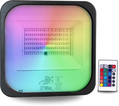 D'Mak 50 Watt Waterproof Ultra Bright RGB (Red , Green , Blue) LED Flood Light For Outdoor Purposes ( Pack of-1) LED Driver